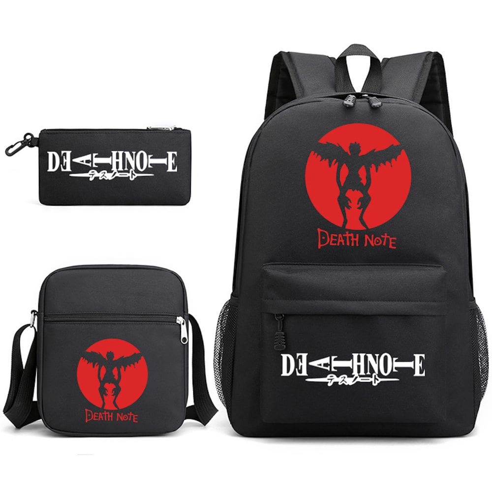 Conjunto de mochilas escolares Deaths Notes Yagami, 3 unidades para crianças