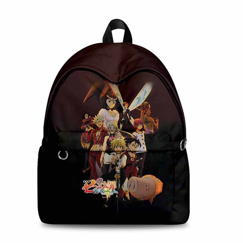Mochila Seven Deadly Sins Meliodas Cartoon Kids School