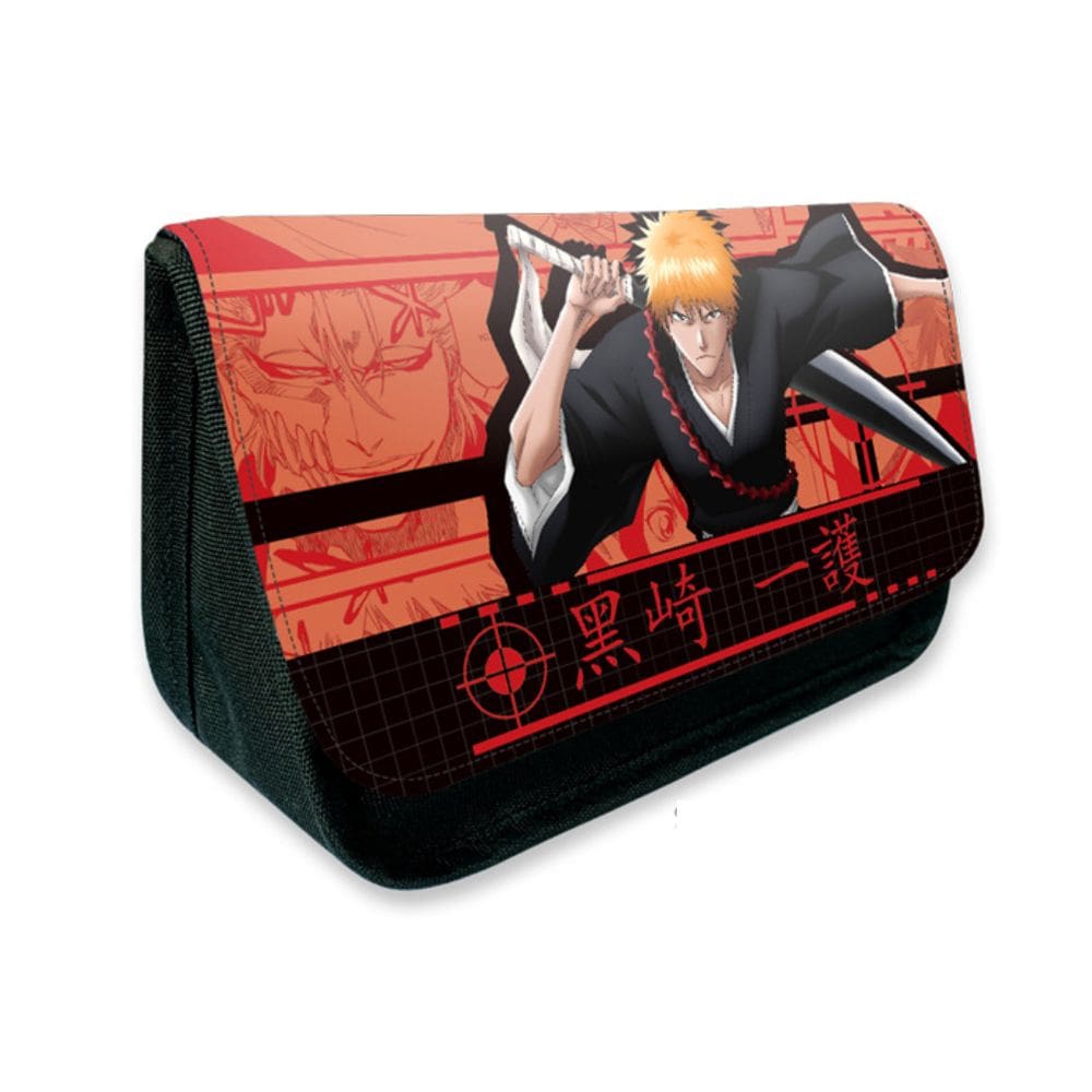 Bolsa de lápis Bleachs Kurosaki Ichigo Cartoon Anime para crianças