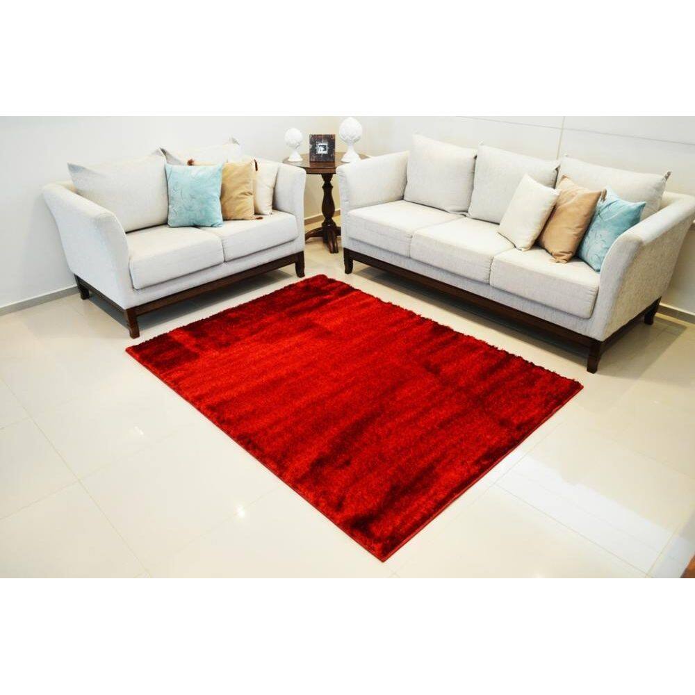 Tapete Life Confort Shaggy 50Mm Red 150X200 Cm