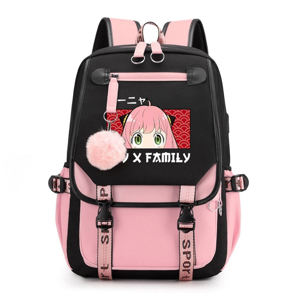 Mochila Spys Familys Anya Forger para Kids School Oxford