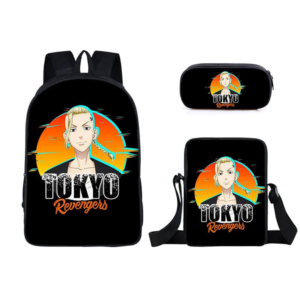 Conjunto de mochilas escolares Tokyos Revs Engers Drakens Cartoon Kids