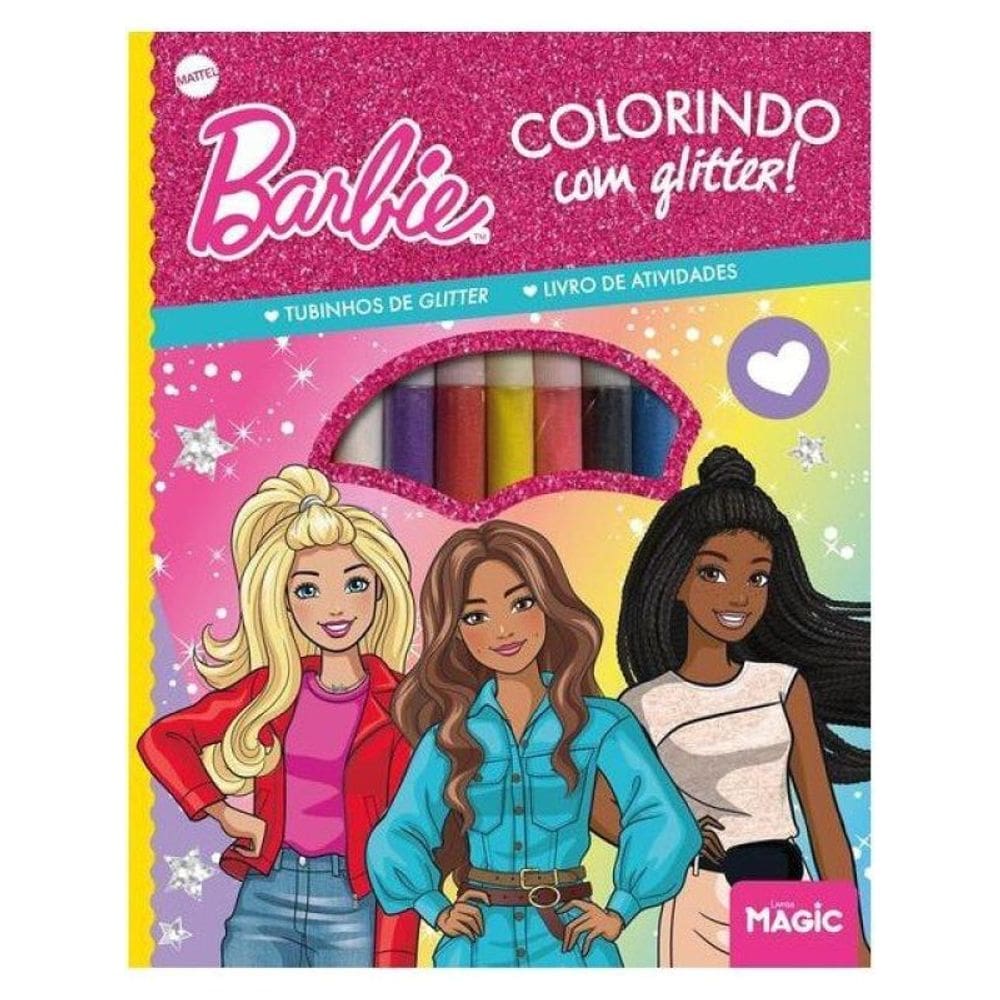 Barbie - Colorindo Com Glitter