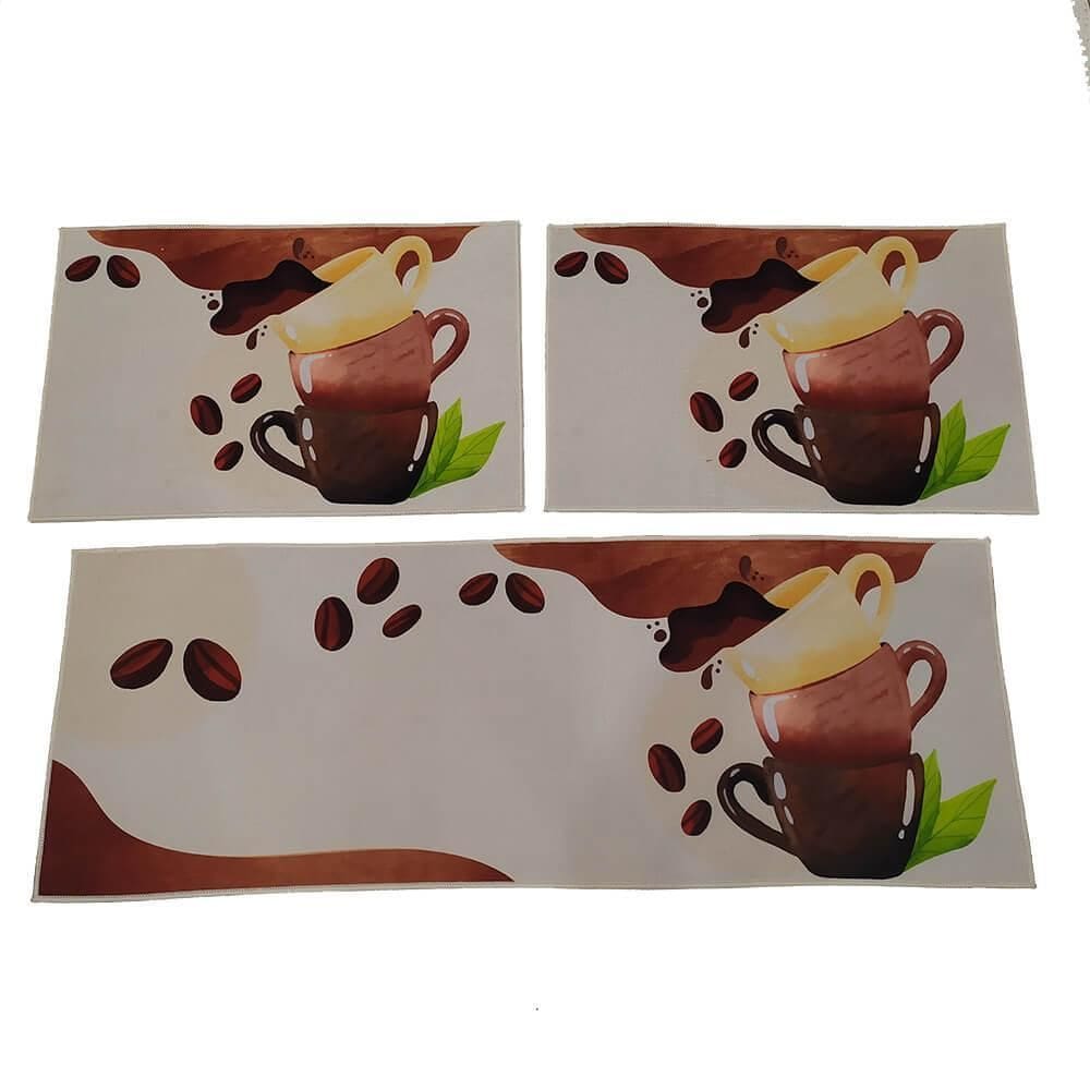 MP - Kit 3 Tapetes De Cozinha Allegra Jolit