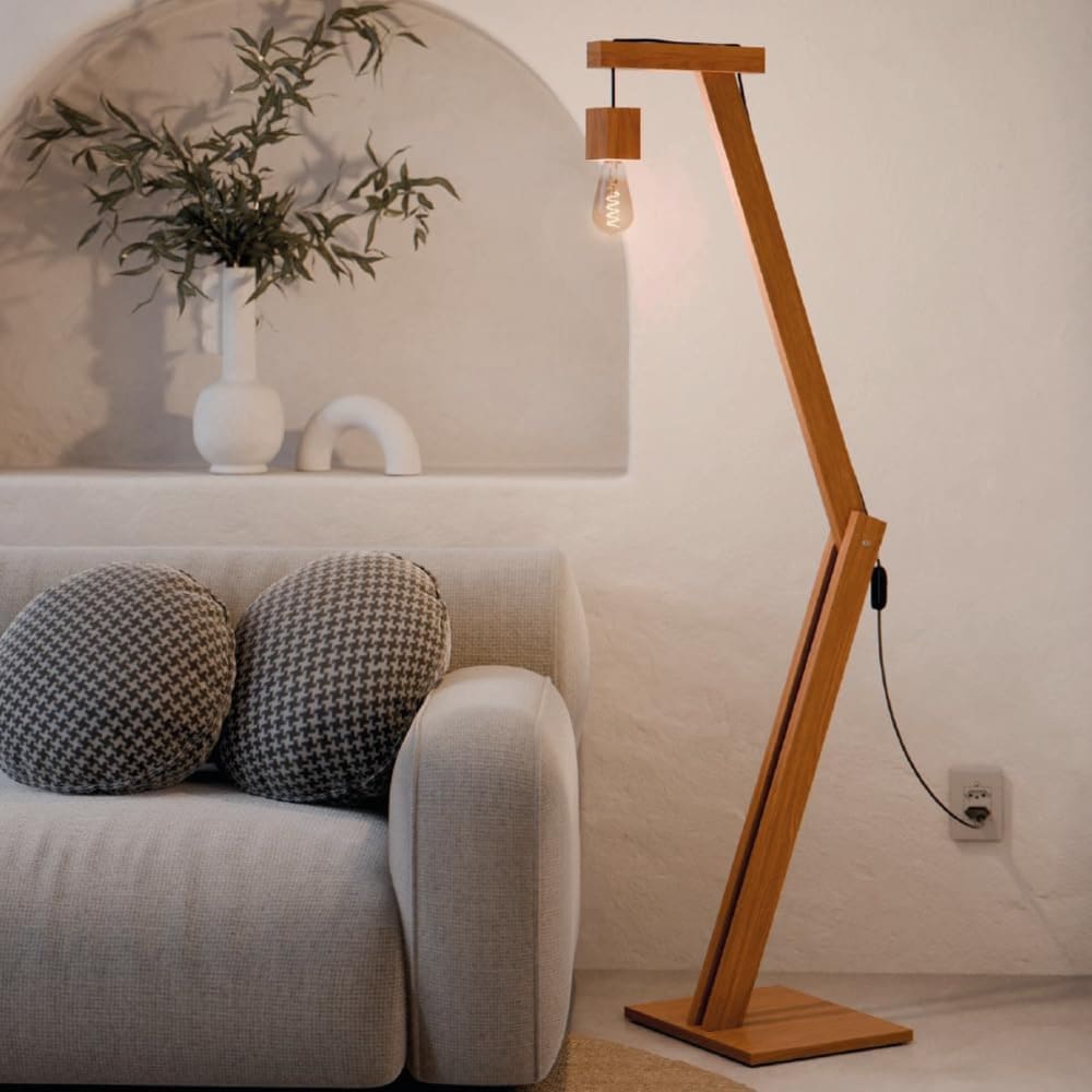 Luminária Pelicano Padrão Americano Com Regulagem Amadeirado