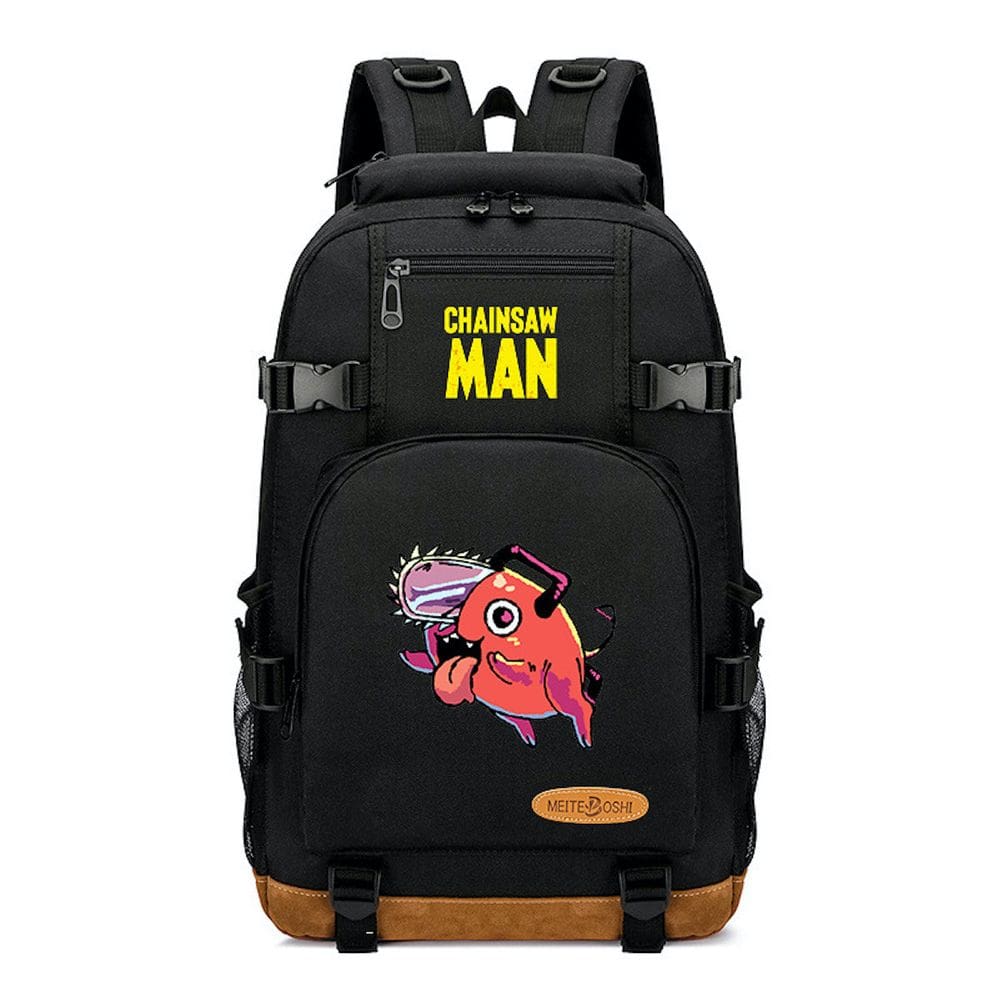 Mochila escolar Pochita Chainsaws Mans Anime Oxford 30x13x48cm