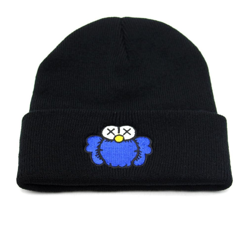 Chapéu de malha Sesameds Streets Anime Winter Beanie unissex