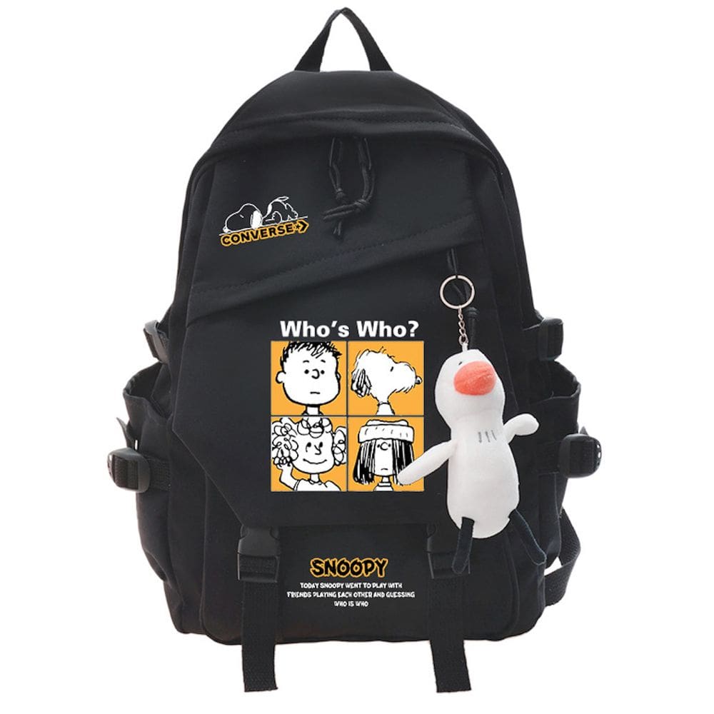 Mochila escolar Snoopys Cartoon Kids Nylon 32x45x13cm