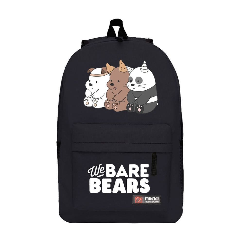 Mochila escolar We Bare Bears Cartoon Kids Canvas 45x31x12cm