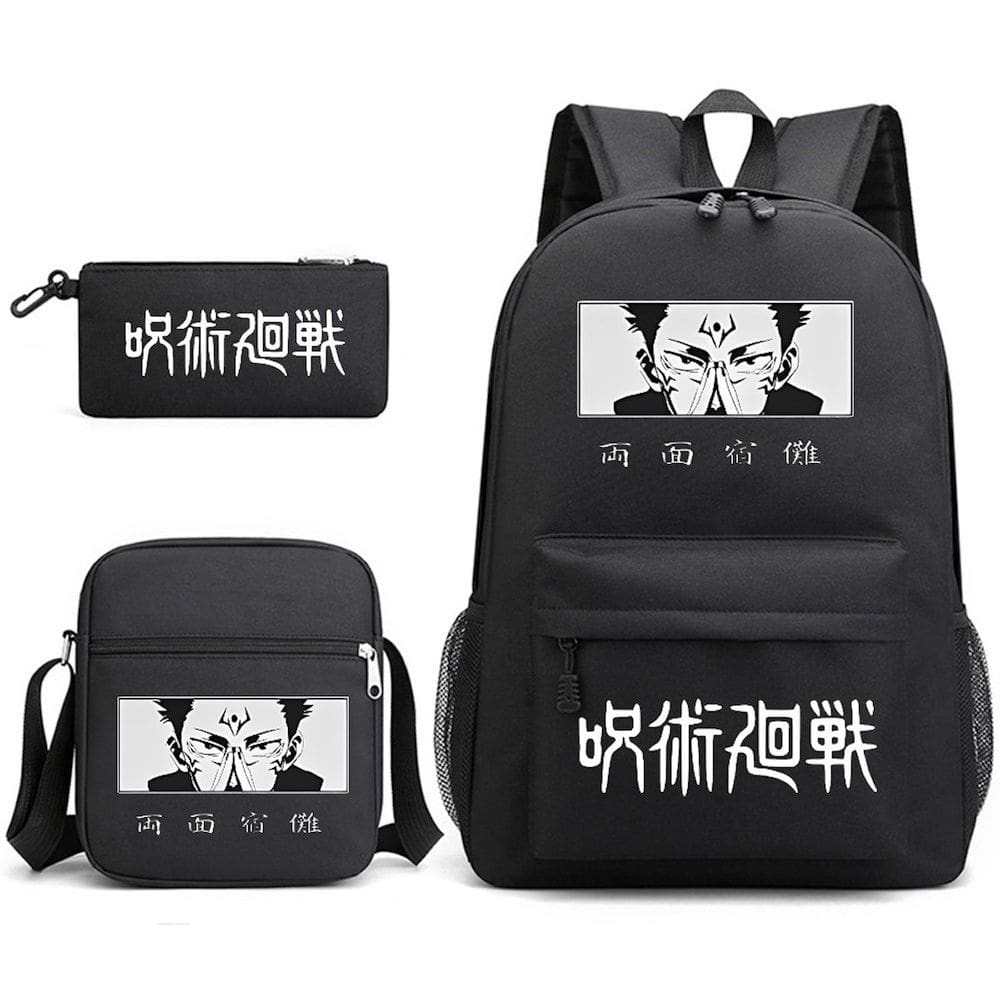 Conjunto de mochilas escolares Jujutsus Kaisens Ryomens Sukunas Kids