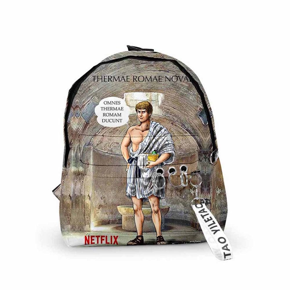 Mochila Thermaes Romaes Novaes Cartoon Kids School Anime Bag