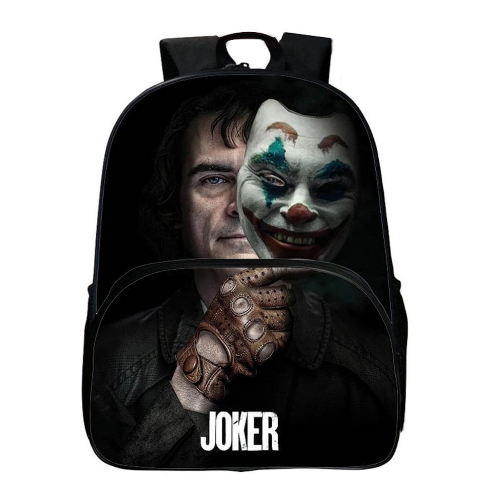 Mochila escolar Jokers Cartoon Kids Anime Nylon 30x13x39cm