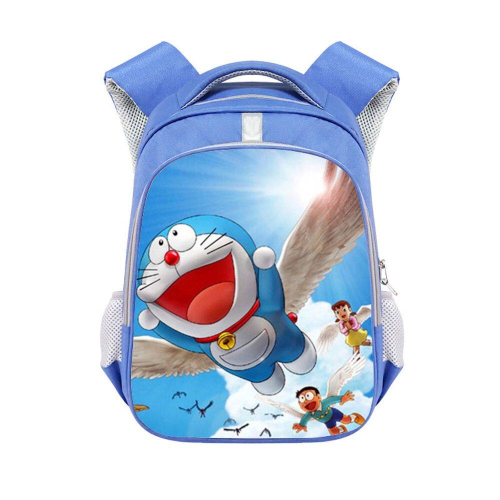 Mochila Doraemons Cartoon Kids School Terylene 26x13x36cm