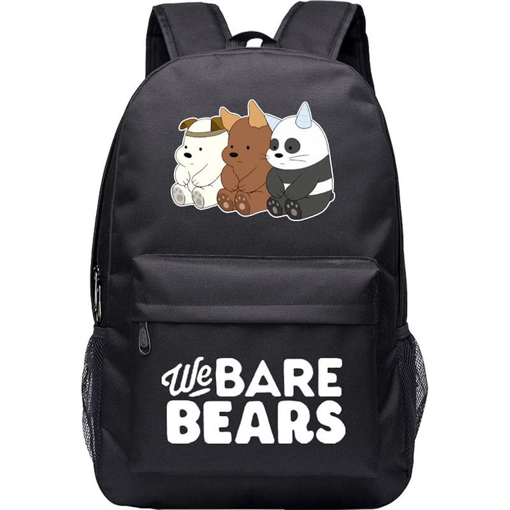 Mochila escolar We Bare Bears Cartoon Kids Oxford 30x18x45cm