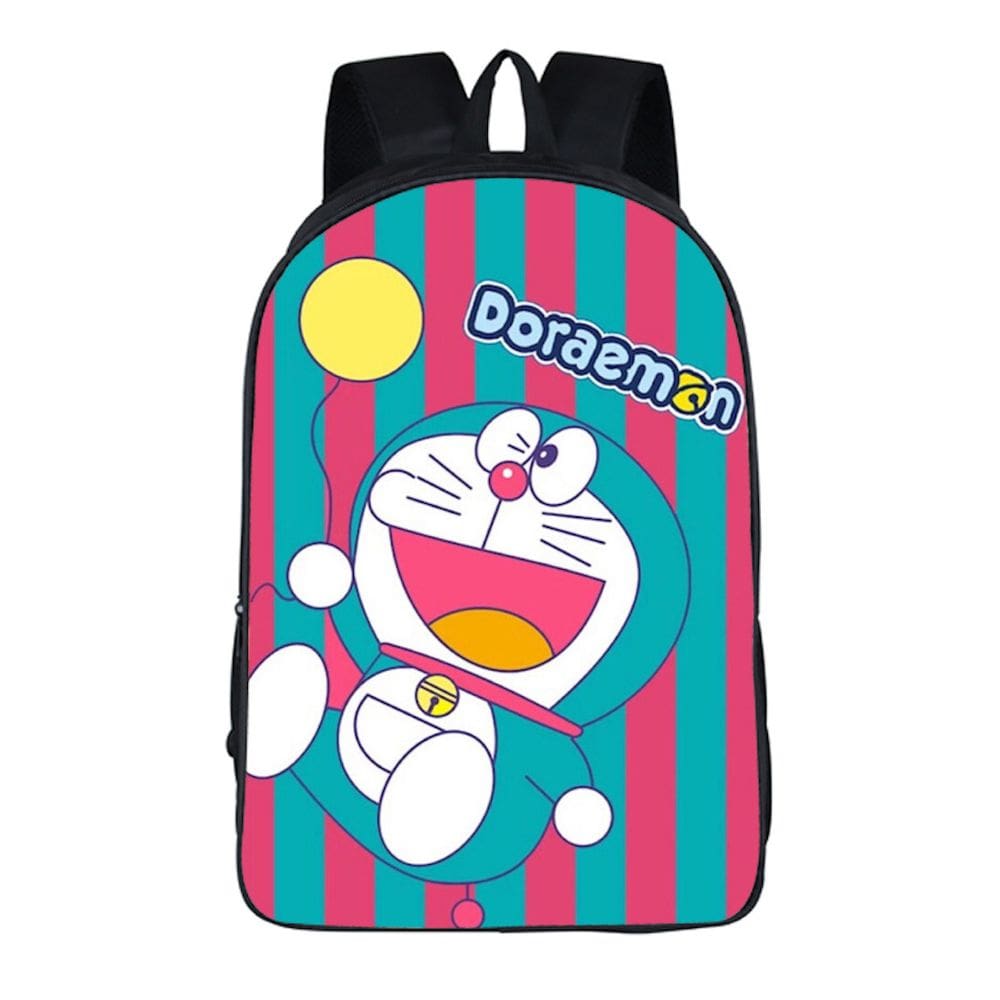Mochila escolar Doraemons Anime para crianças 30,5x16x44cm