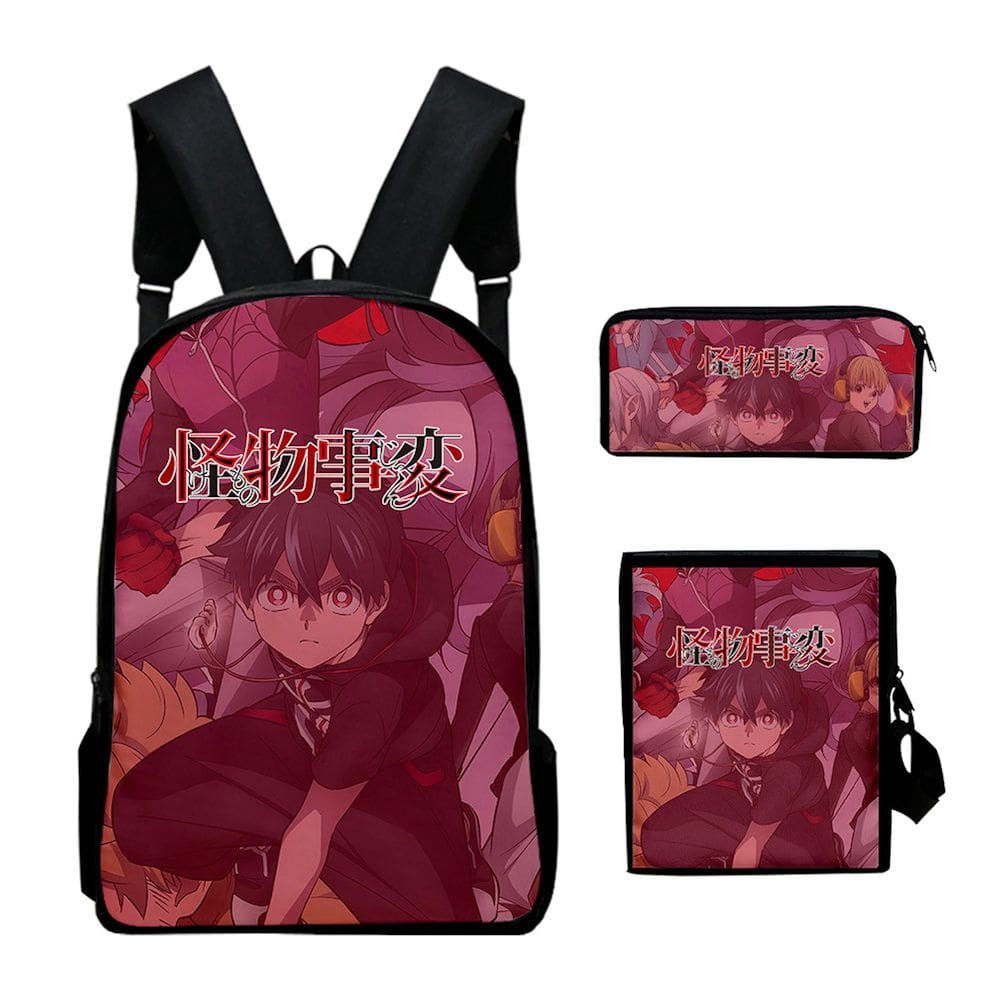 Conjunto de mochilas Kemo School, 3 peças de nylon para crianças