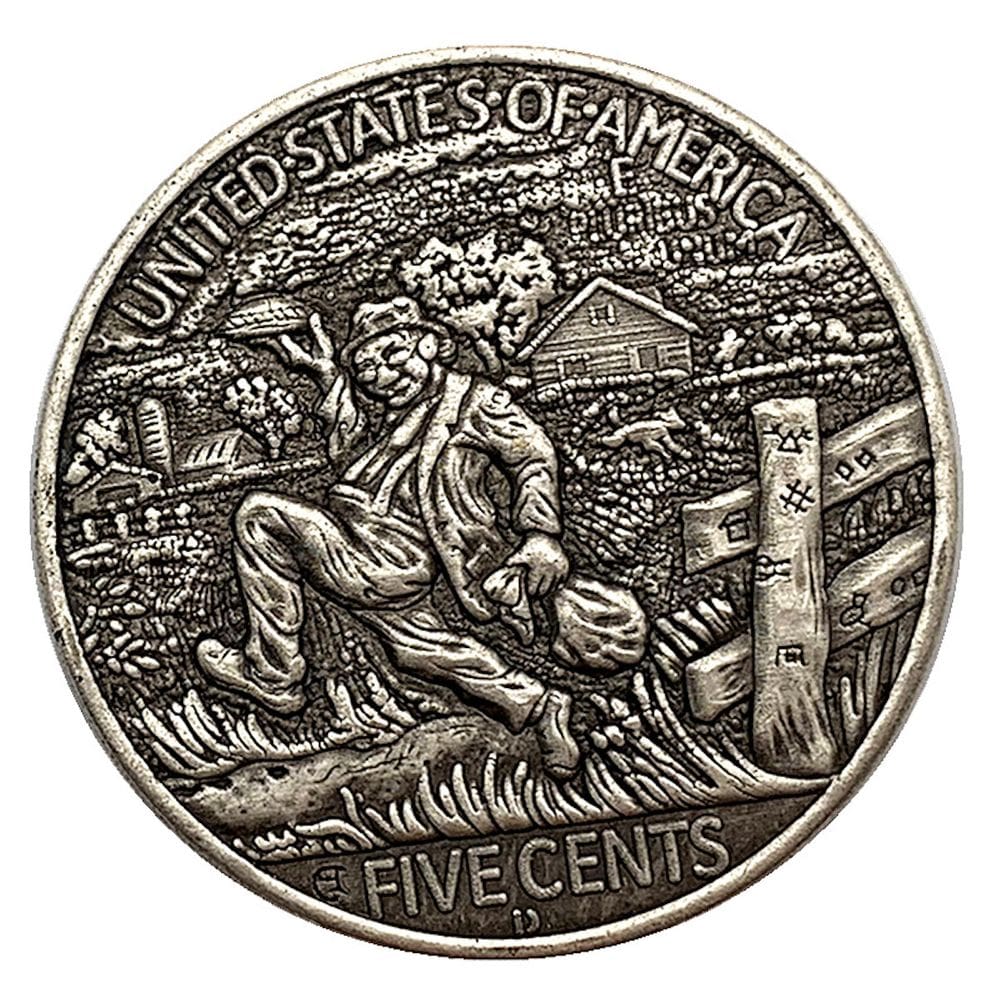 Anime Coin Wanderer`s Antique Copper Old Silver Skull 5