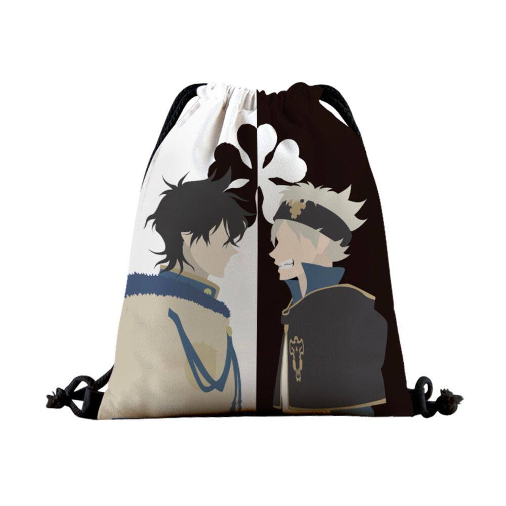 Bolsa com cordão Black Clovers Astas Anime String Swim Gym