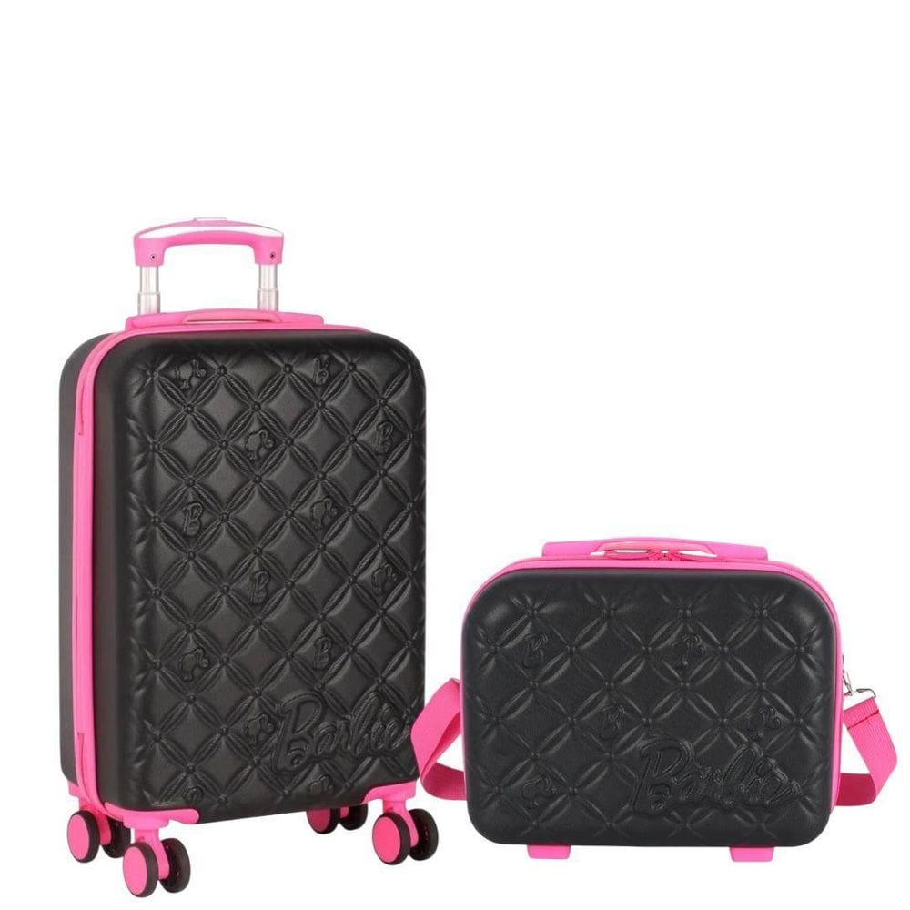 Kit Mala Viagem Rodinhas 10Kg Frasqueira Barbie Abs Luxcel