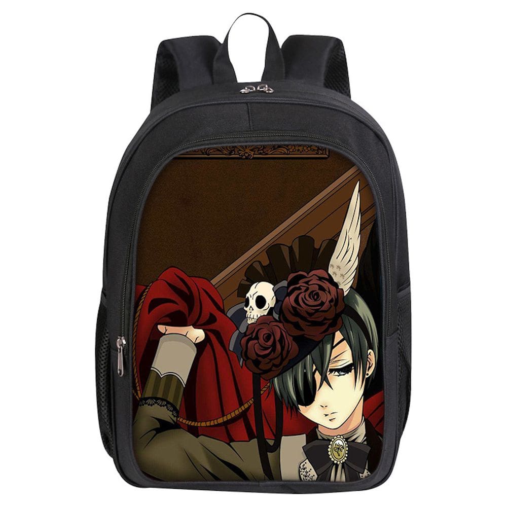 Mochila Black Butlers Ciels Phantomhives Cartoon Kids