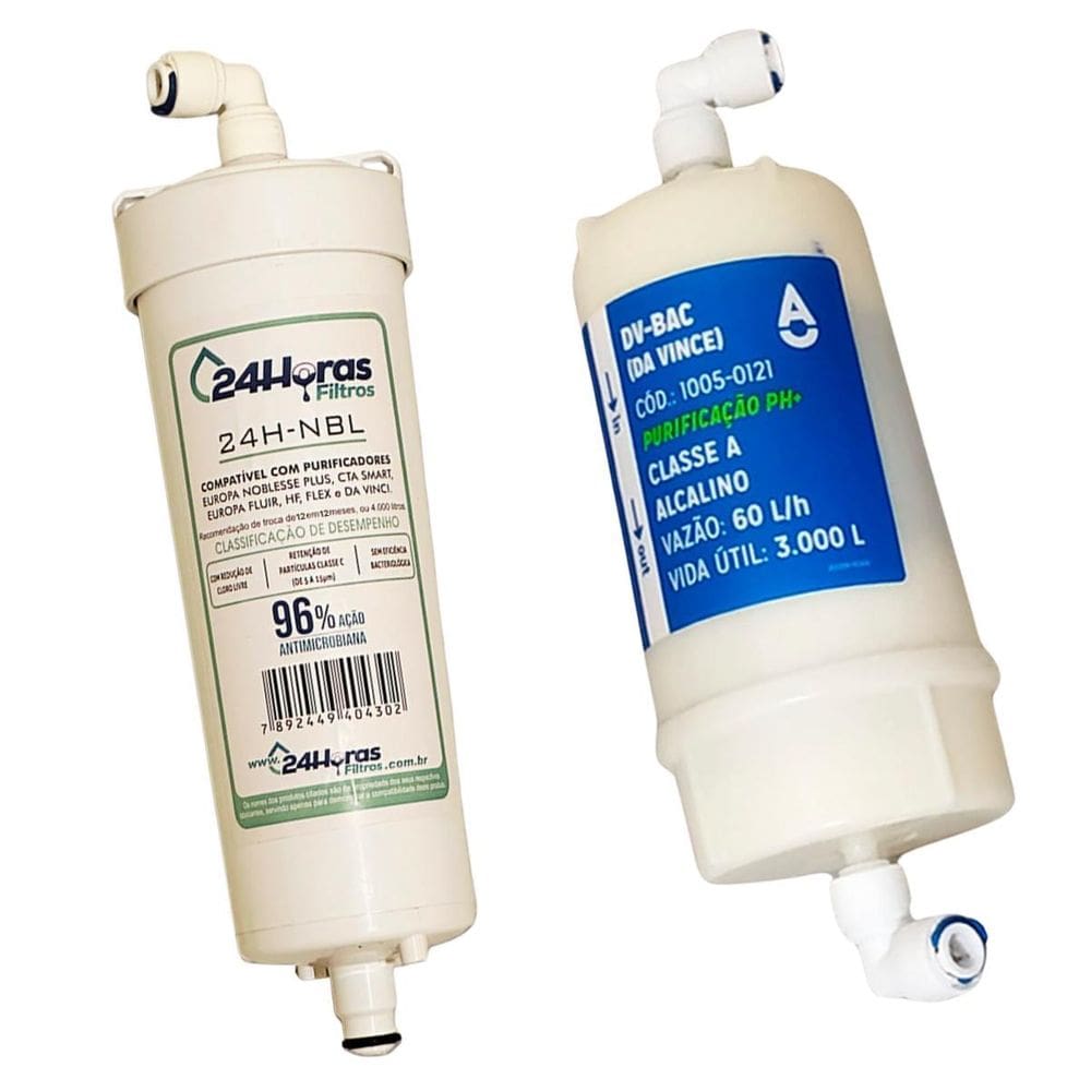 Kit Filtros Compatível Purificador Europa Davinci Noblesse