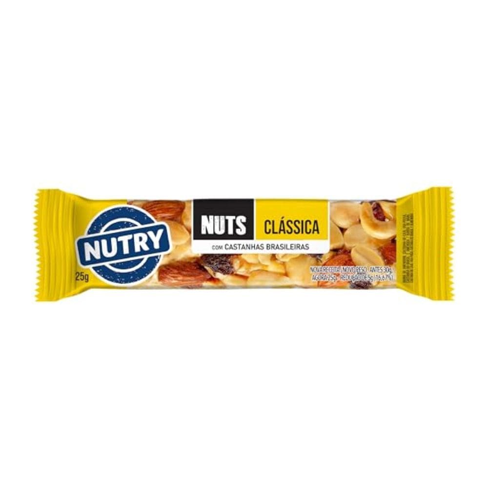 Barra Nutry Nuts Clássica com Castanhas Brasileiras 25g