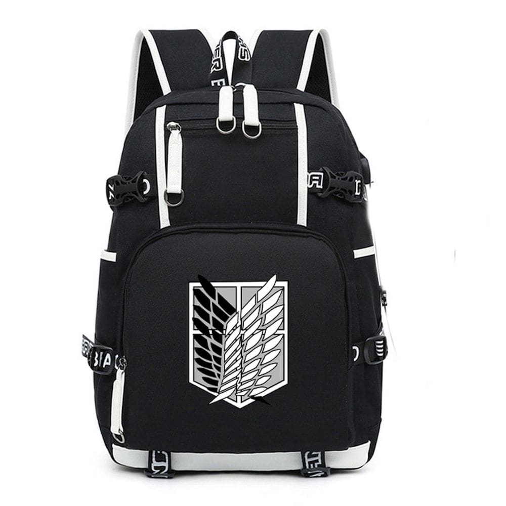 Mochila escolar infantil Attacks Ons Titans 30x14x47cm