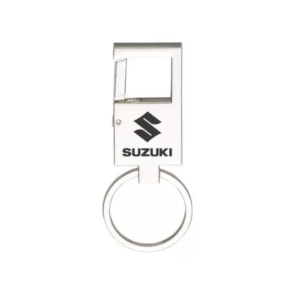 Chaveiro Espelhado Mosquetão Para Suzuki Metal - E