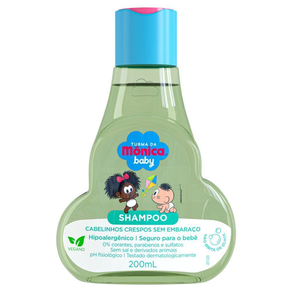 Shampoo Turma da Mônica Baby Cabelos Crespos sem Embaraço 200ml