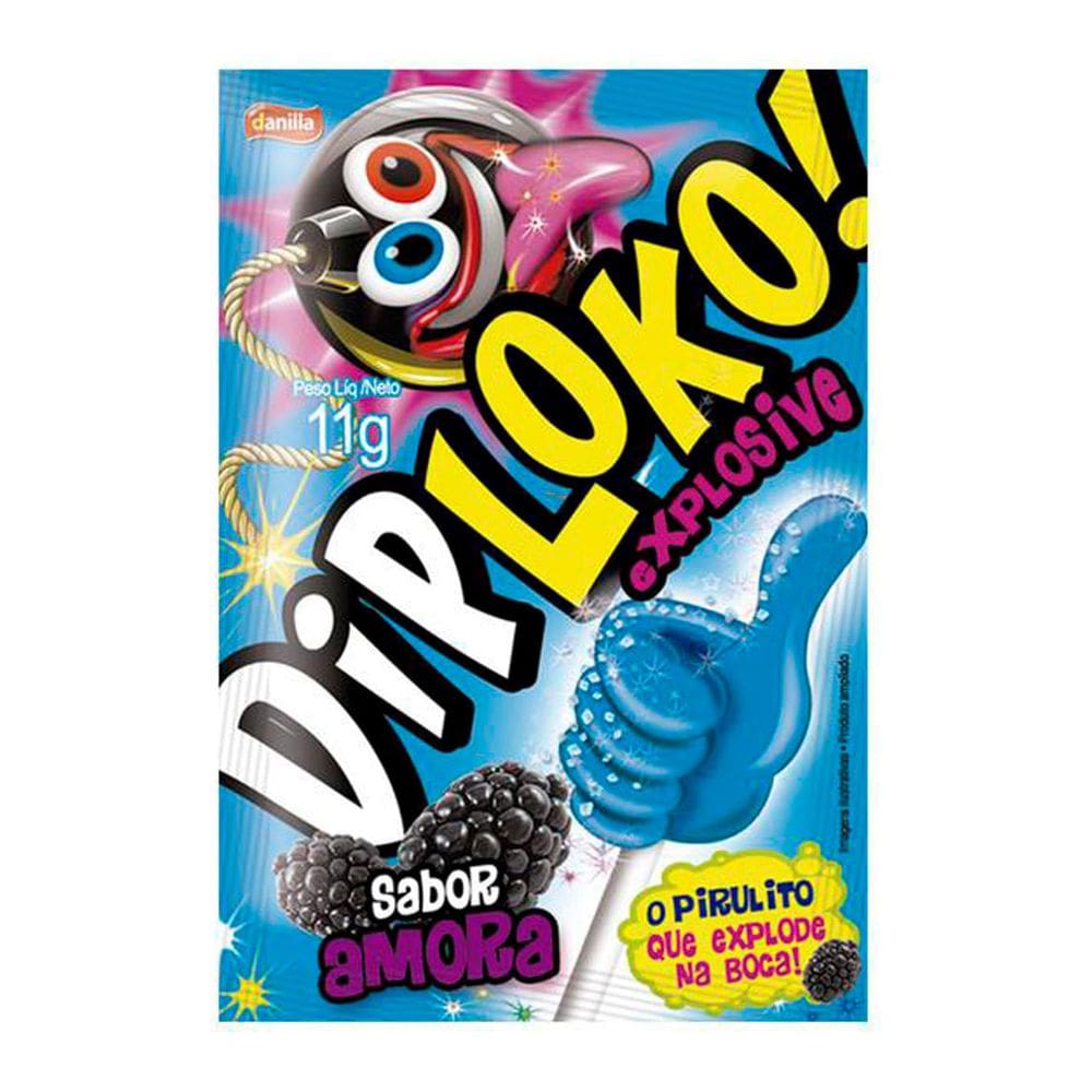 Pirulito Dip loko Explosive Sabor Amora 11g