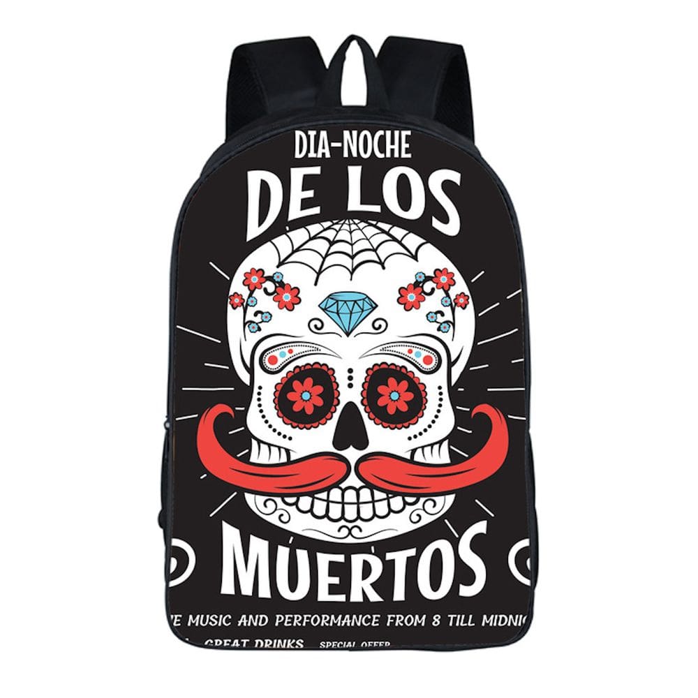 Mochila escolar, mochila escolar infantil, Dia dos Mortos do México