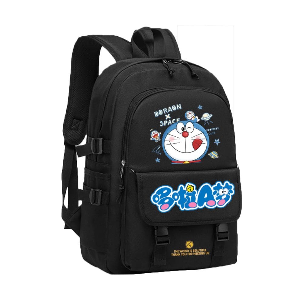 Mochila escolar Doraemons Cartoon Kids Nylon 36x16x48cm