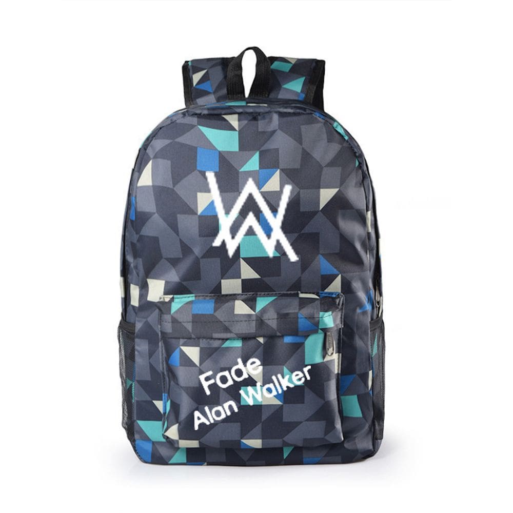 Mochila Fades Alans Walkers Cartoon Kids School Nylon