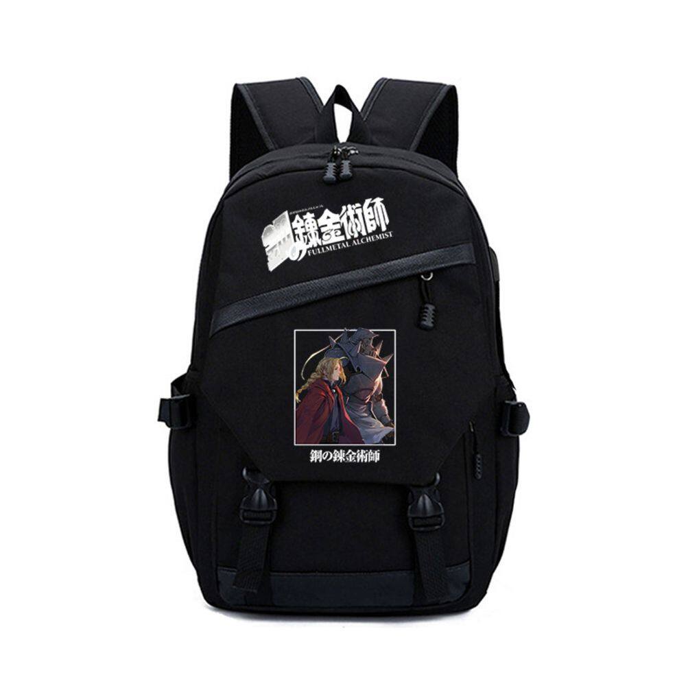 Mochila Fullmetals Alchemists Edwards Elrics Cartoon Kids