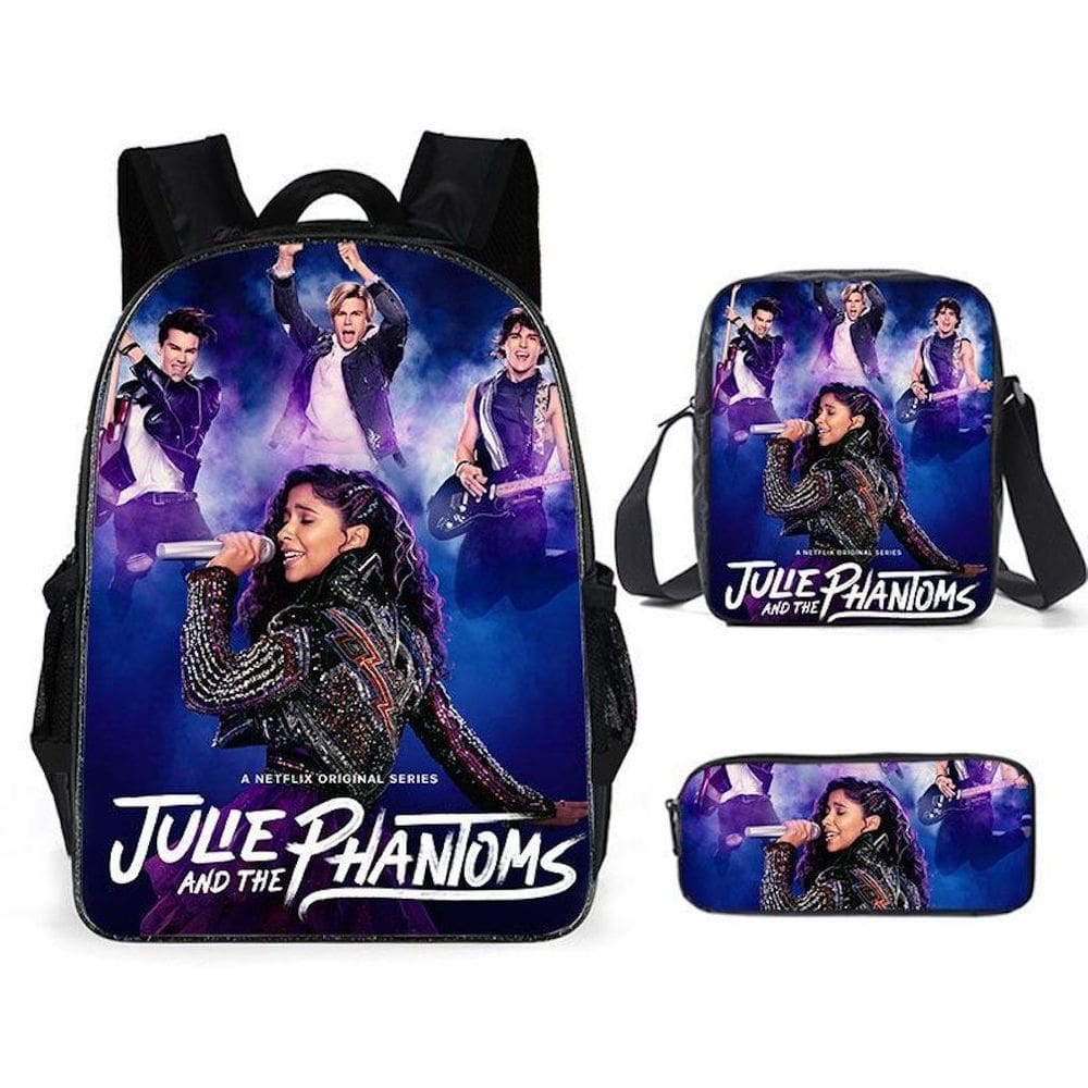 Conjunto de 3 mochilas escolares Julie Phantoms Satchel Ins para crianças
