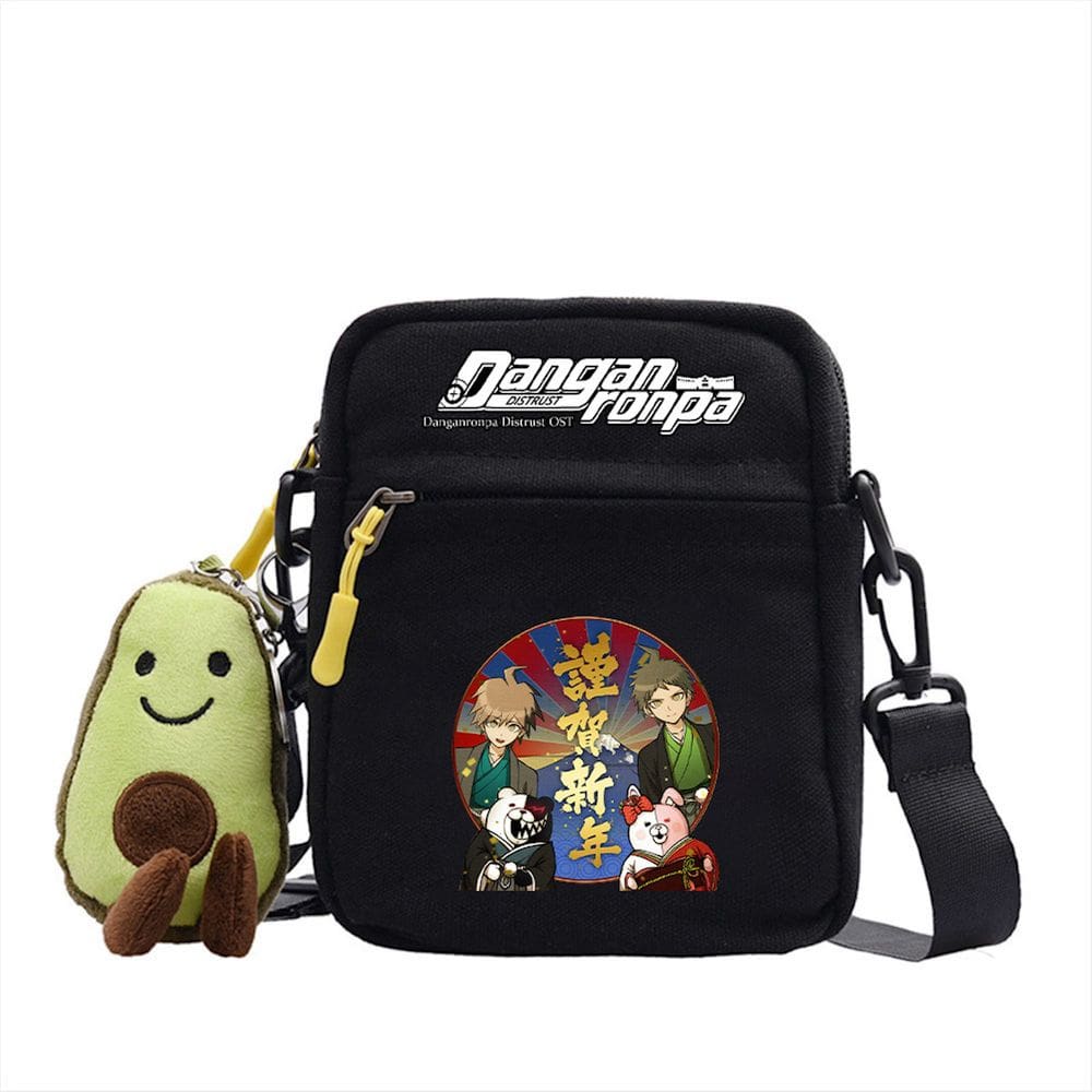 Bolsa de ombro Anime Danganronpas Messenger 14x5x18cm Algodão