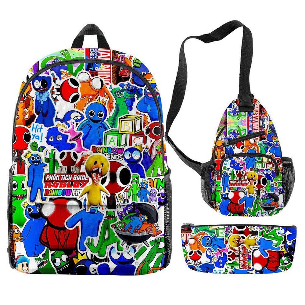 Conjunto de mochilas escolares Blues Friends, 3 unidades para estudantes