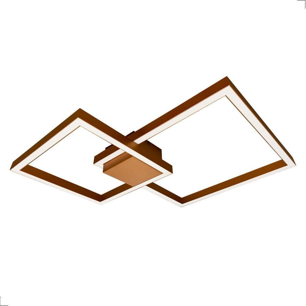 Plafon Case LED 45W 3000K | Imediato | Cobre/Dourado