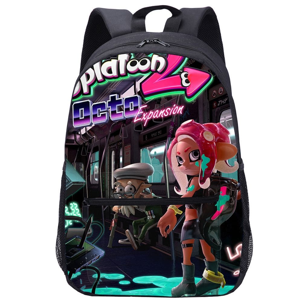 Mochila escolar Splatoonss Anime para crianças