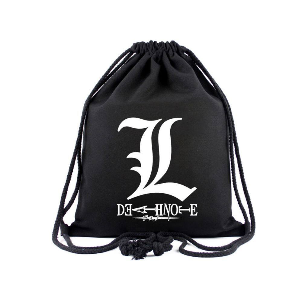 Bolsa com cordão Deaths Notes Anime String Swim Gym