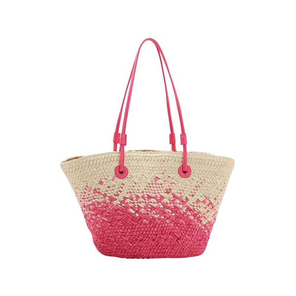 Bolsa Praia Luxo Feminina Palha Ombro Chenson - Pink