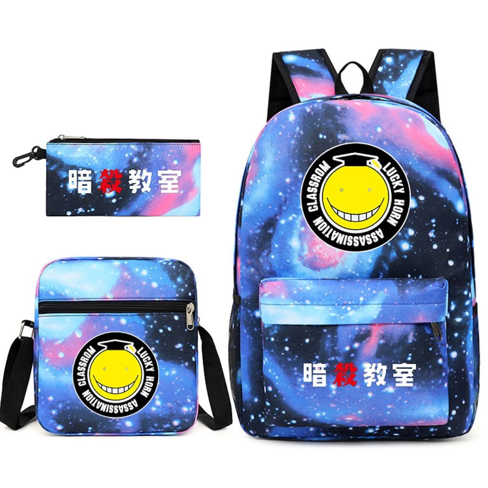 Conjunto de mochilas escolares Korosensei Assassinations Classrooms