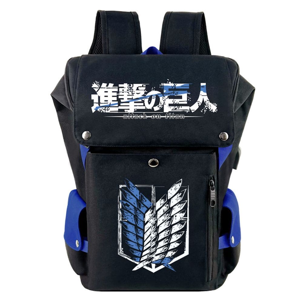 Mochila Anime School Attack on Titans para crianças