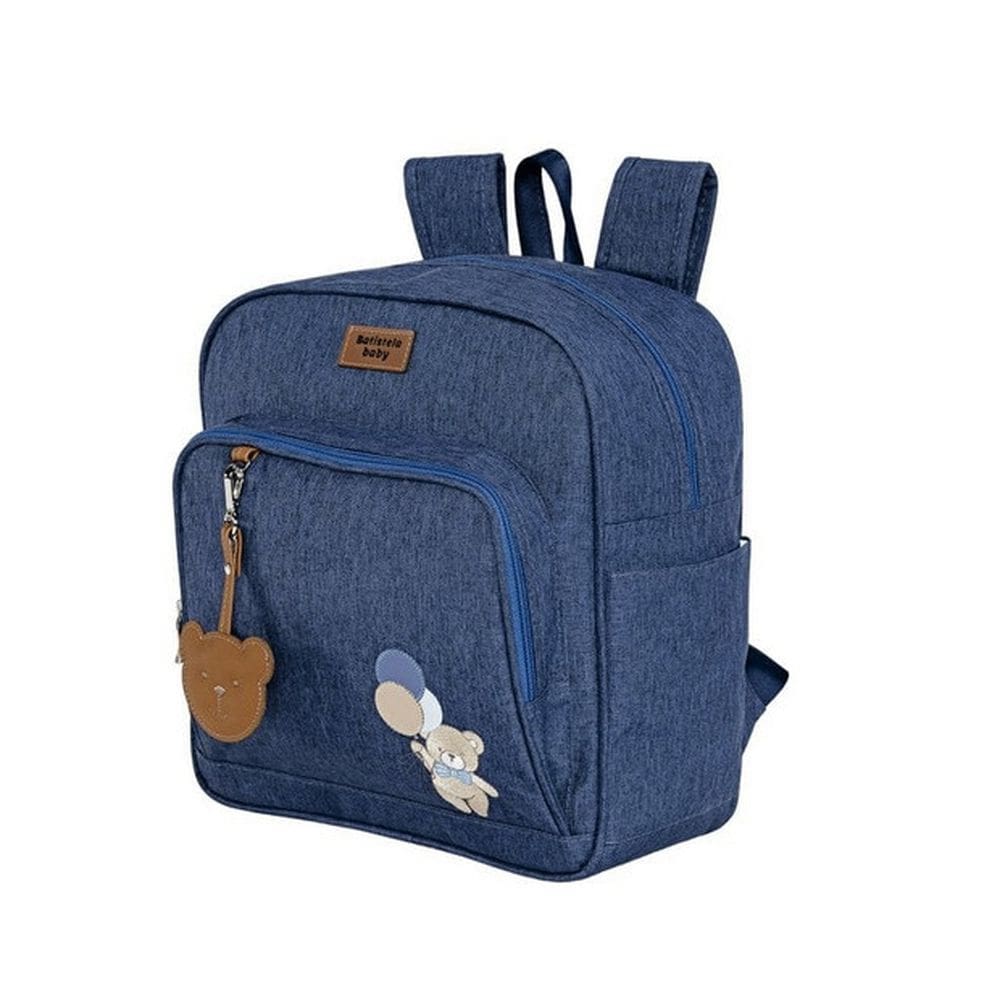 Mochila Maternidade Ursinho - Azul Marinho - Batistela Baby