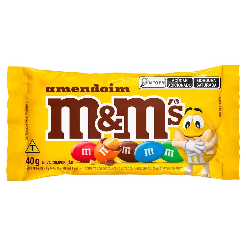 Confeito M&M`s Amendoim 40g