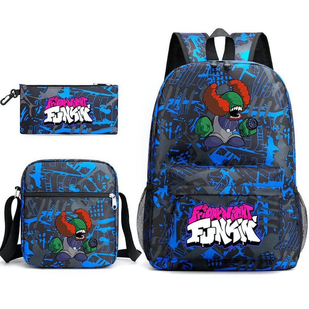 Conjunto de mochilas Black Fridays Nights Anime School Mochila para crianças