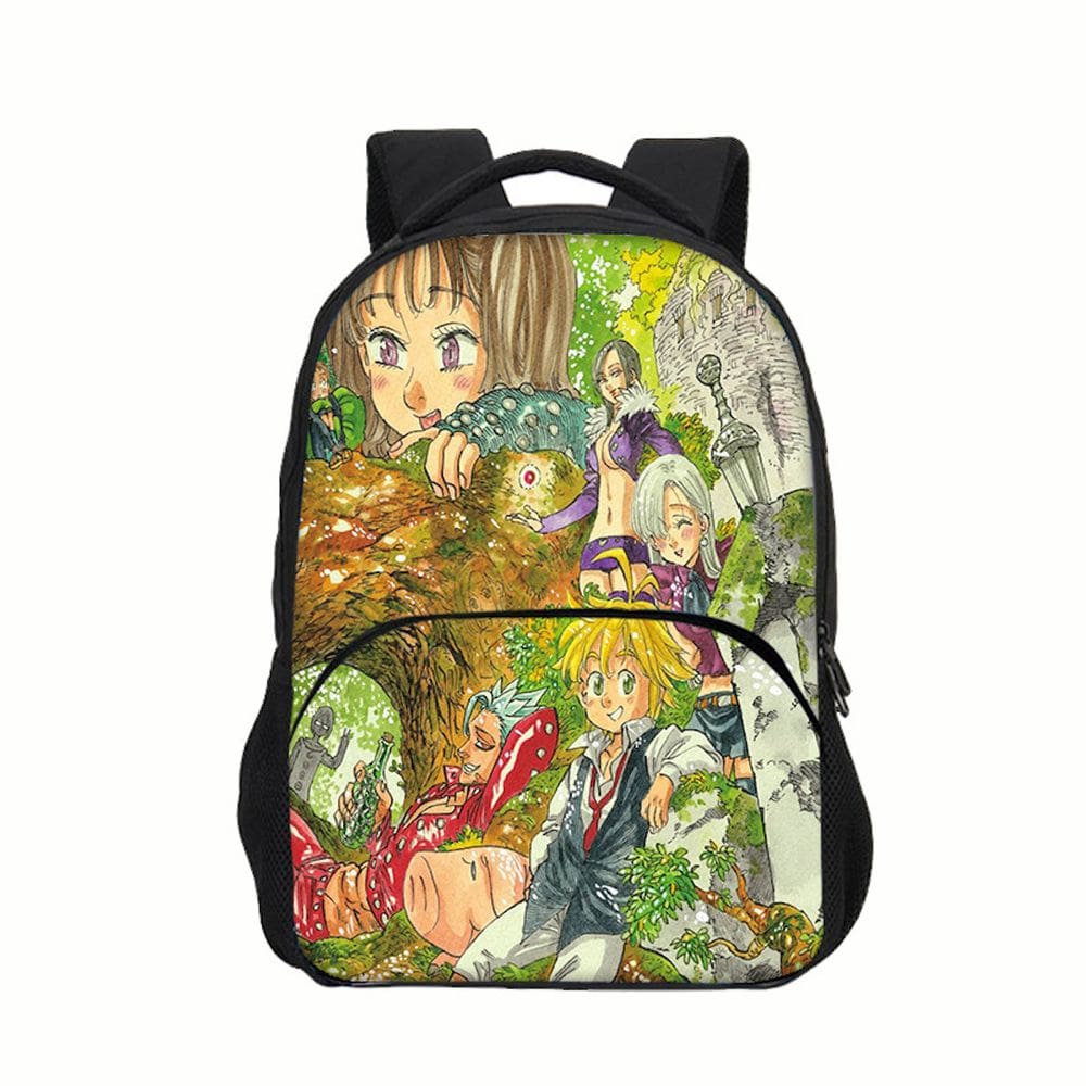 Mochila Seven Deadly Sins Meliodas Cartoon Kids School