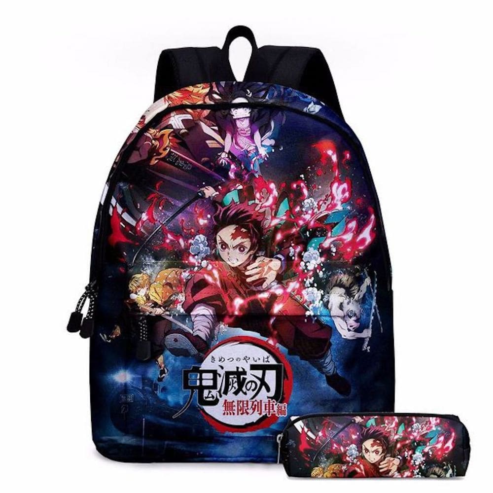 Mochila escolar Anime Demons Slayers Kids Oxford 30x17x40cm