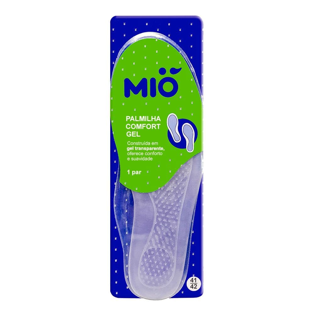 Palmilha Comfort Gel Mió Tamanho 41/42 com 1 Par