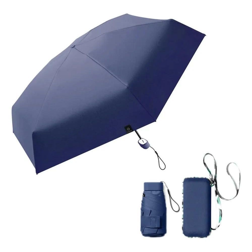 2X Guarda Chuva Bolsa Mini Cápsula De Bolso Portátil Anti-Uv